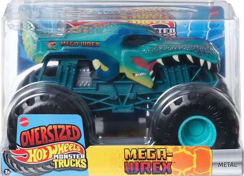 Hot Wheels Monster Trucks Oversized Mega-Wrex 1:24 Scale JDR03 from Pappystoyshop.com
