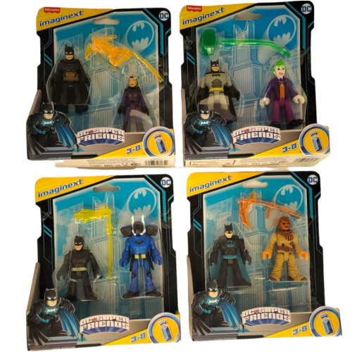 Fisher-Price Imaginext DC Super Friends Complete Set of 4 Figure Sets M5645-957E from Pappystoyshop.com