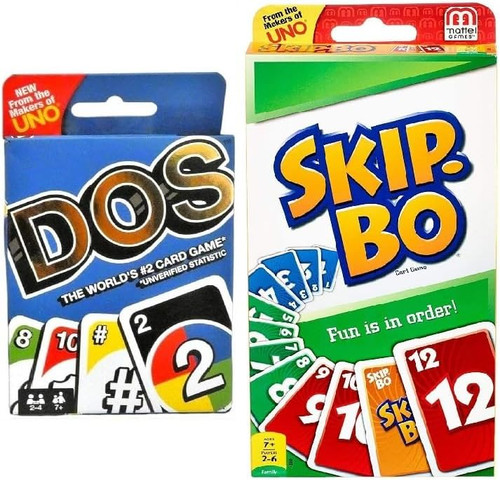 Dos and Skip-Bo Card Game Combo Pack of 2 from Pappystoyshop.com