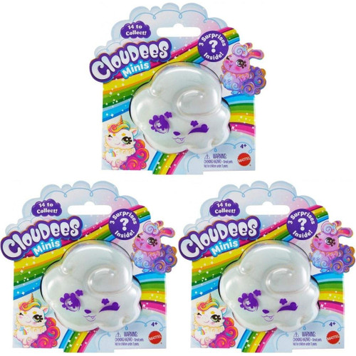 Cloudees Minis Collectible Hidden Toy Reveal Figure Blind Pack Bundle of 3 GNC65 from Pappystoyshop.com