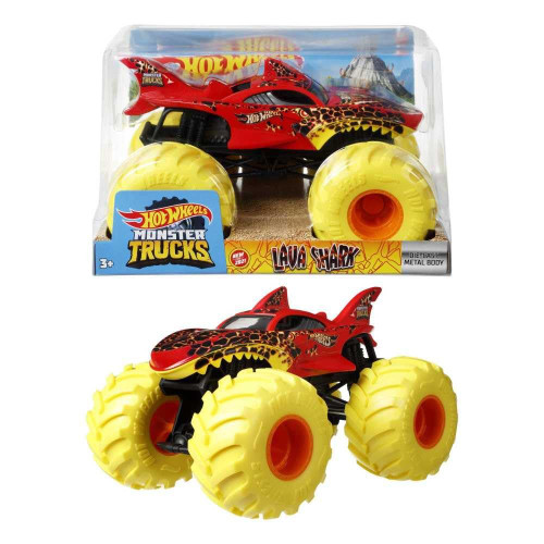 Hot Wheels Monster Trucks Lava Shark 1:24 Scale GTJ38 from Pappystoyshop.com
