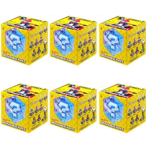 Hot Wheels Mario Kart Blind Box Series 3 Vehicles (Bundle of 6) GLN45-0930 from Pappystoyshop.com
