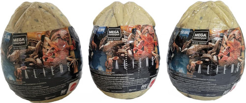 Mega Construx Aliens Xenomorph Slime Eggs Blind Figures Series 2 Black Bundle of 3 GNN74 from Pappystoyshop.com