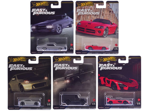 Hot Wheels Fast & Furious Premium 5 Car Bundle HNW46-956J HNW46 956J from Pappystoyshop.com