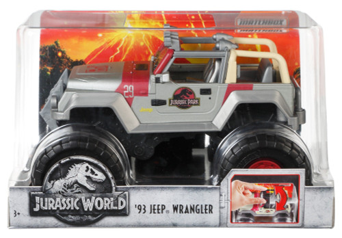Matchbox Jurassic World '93 Jeep Wrangler 1/24 Scale FMY49 from Pappystoyshop.com