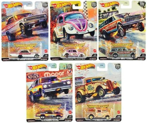 Hot Wheels Car Culture 2022 Dragstrip Demons Complete Bundle of 5 Vehicles Bundle FPY86-957R FPY86-957R from Pappystoyshop.com