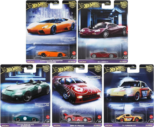 Hot Wheels Premium Car Culture 2024 Exotic Envy Bundle of 5 1:64 Diecast Model Cars FPY86-959G FPY86-959G from Pappystoyshop.com