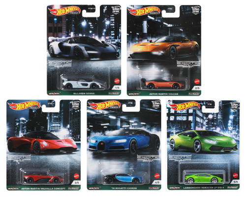 Hot Wheels Premium Car Culture 2021 - Exotic Envy - 957D Bundle of 5 FPY86-957D from Pappystoyshop.com
