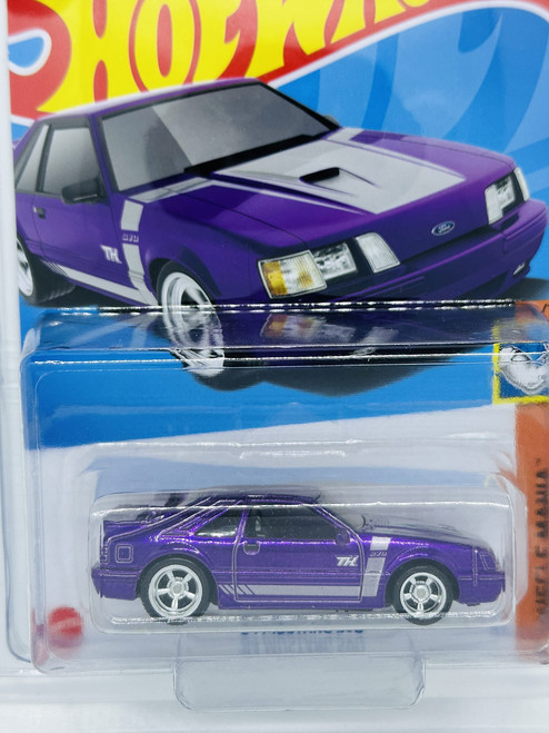 Hot Wheels 2022 '84 Mustang SVO Super Treasure Hunt Purple Muscle Mania L2593 from Pappystoyshop.com