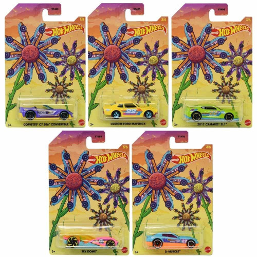 Hot Wheels 2022 Easter Spring Complete Bundle of 5 Diecast Vehicles V1405 from Pappystoyshop.com