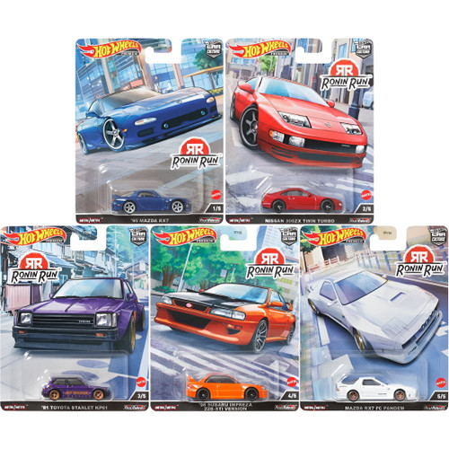 Hot Wheels Premium 2022 Car Culture "Ronin Run" Bundle of 5 1/64 Diecast Car FPY86-957P FPY86-957P from Pappystoyshop.com