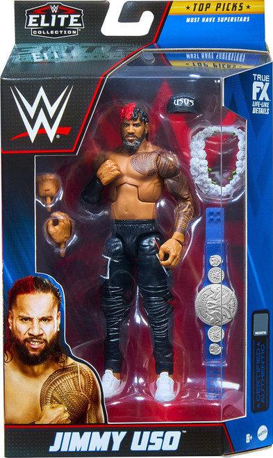 WWE Wrestling Elite Collection Top Picks Jimmy Uso Figure HKN56 from Pappystoyshop.com