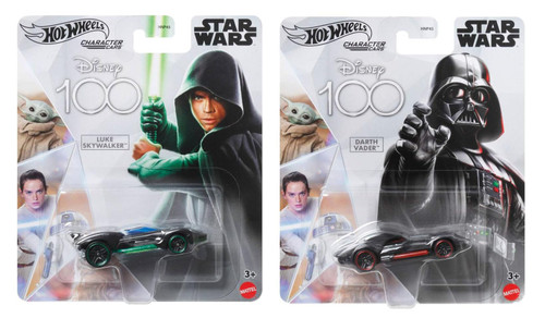 Hot Wheels Disney 100 Star Wars Character Cars Skywalker and Vader Bundle of 2 HNP45 from Pappystoyshop.com