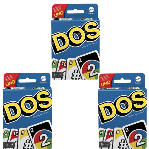 UNO Dos Card Game Pack of 3