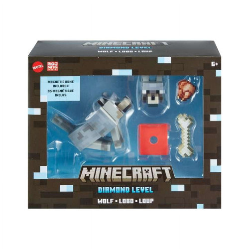 Minecraft Diamond Wolf Action Figure with Accessories HLN41 from Pappystoyshop.com