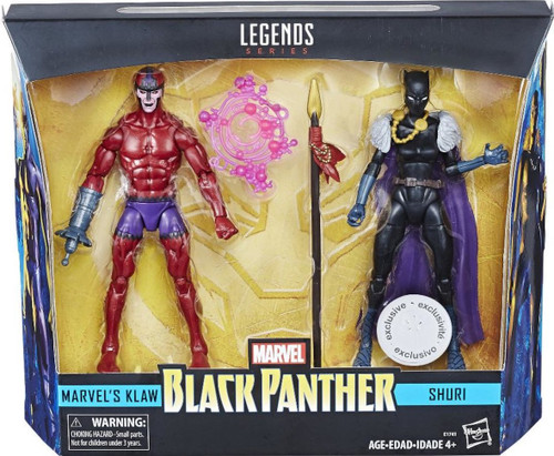 Black Panther Marvel Legends Exclusives Klaw and Shuri 2 Pack