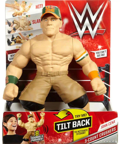 WWE Wrestling 3 Count Crushers John Cena Figure DNV28 from Pappystoyshop.com