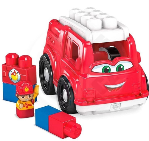 Mega Bloks First Builders Freddy Firetruck with Big Building Blocks