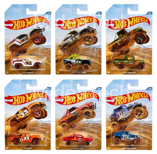 Hot Wheels Exclusive Off Road Baja Truck Series Complete Bundle of 6 Trucks GDG44-999F from Pappystoyshop.com