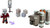 Minecraft Dungeons Ravager & Raid Captain Buildable Action Figure Set 8 Pieces