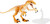 Jurassic World Amber Collection Tiger Velociraptor 6 inch Action Figure