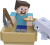 Minecraft Dolphin's Treasure Adventure Pack with 3 Action Figures