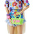 Barbie Extra Fashion Doll with Blonde Hair Dressed in Floral 2 Piece Outfit