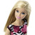 Barbie Pink Tastic Doll Rose Art On Black & White Stripes Dress