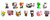 Minecraft TNT Series 25 Mini Figures MYSTERY BLIND BOXES Bundle of 5