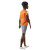 Barbie Ken Fashionistas Doll 203 Twisted Black Hair with Orange Athletic Jersey