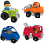 Fisher Price Little People Bundle of 4 with Fire Truck Tractor Car Truck FPHPX84x4 from Pappystoyshop.com