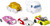 Hot Wheels Sanrio Character 1:64 5 Car Bundle Hello Kitty Keroppi and More HGP04 from Pappystoyshop.com