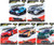 Hot Wheels Euro Speed Premium 5 Die-Cast Cars Bundle Luxury Sports FPY86-961L