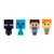 Minecraft Mob Head Minis 2022 Bundle of 4 Micro Figures
