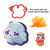 Cloudees Minis Collectible Hidden Toy Reveal Figure Blind Pack Bundle of 3
