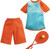 Barbie and Ken Matching Tennis Fashion Outfits and Racquets Bundle of 2