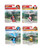 Hot Wheels Mario Kart Character Gliders Bundle of 4 Bowser Light-Blue Yoshi Mario & Toad GVD30-956M from Pappystoyshop.com