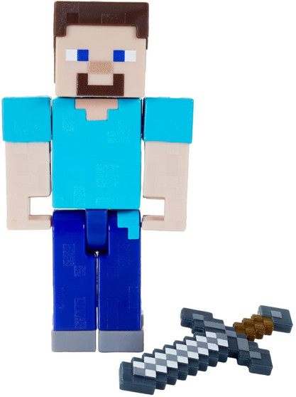 Minecraft Biome Builds Steve Figure, 3.25-inch Scale with Accessory