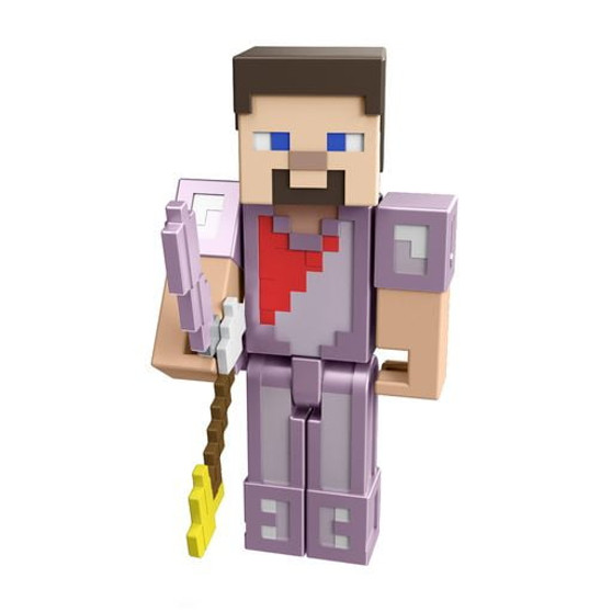 Minecraft Ultimate Ender Dragon Figure, 20-in with Color-Change Steve Figure