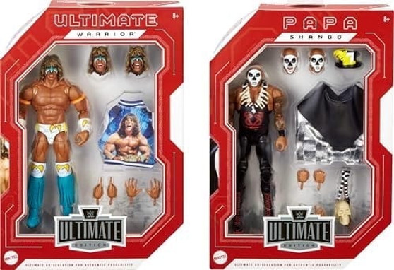 WWE Ultimate Edition Ultimate Warrior & Papa Shango Figure, Grudge Match