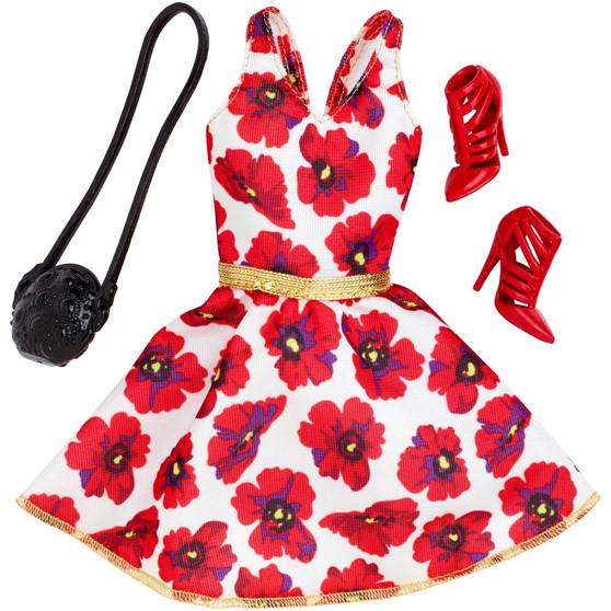 Barbie Seasonal Fashion Pack- Red & White Dress