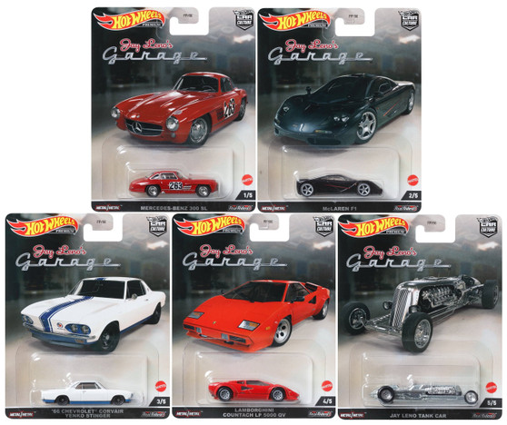 Hot Wheels Premium 2022 Car Culture "Jay Leno's Garage" Set of 5, 1/64 Diecast Car FPY86-957N