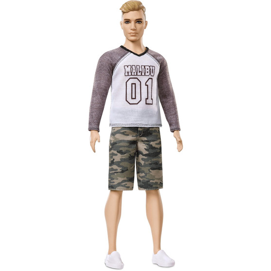 Barbie Ken Fashionistas Broad 8 Camo Comeback Fashion Doll Playset, 4 Pieces Included