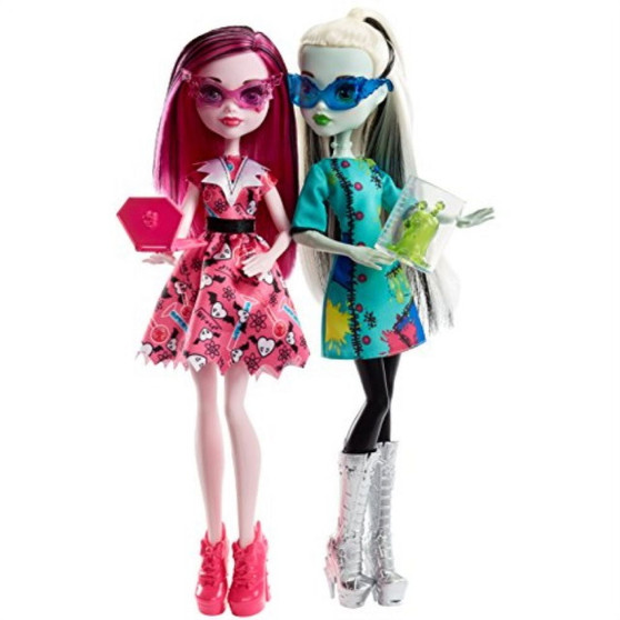 Monster High Voltageous Science Class 2-Pack Dolls Frankie Stein and Draculaura