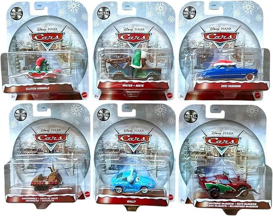 Disney Pixar Cars Holiday Christmas Special Edition Winter Series Complete Set of 6 Diecast Vehicles from GYD55-963C Release