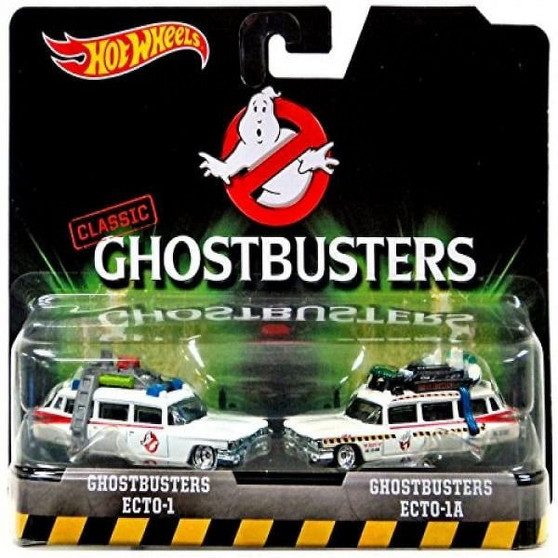 Ghostbusters Hot Wheels Vehicles Ecto-1 and Ecto-1A, 2pk