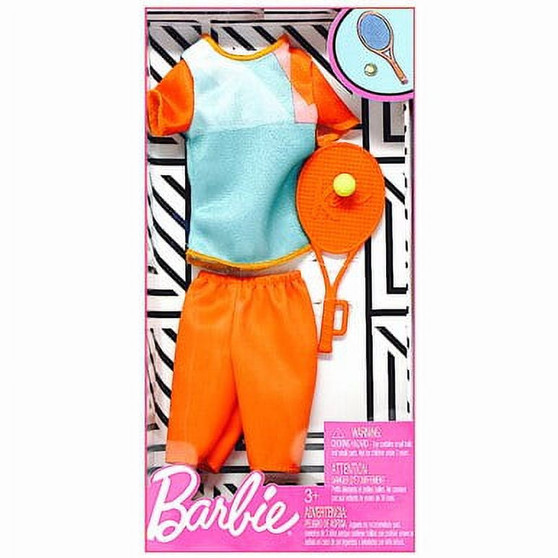 Barbie Clothes - Career Outfits for Ken Doll, Tennis Player Uniform with Ball and Racket