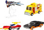 Hot Wheels Premium Ghost Rider Charger, Deadpool Chimichanga Truck, Spider machine GP-7 & Milano Die Cast Car 4-Pack
