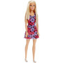 Barbie Floral Fashion Pink Dress Doll
