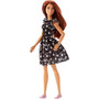 Barbie Fashionistas Doll, Original Body Type Wearing Star-Print Dress